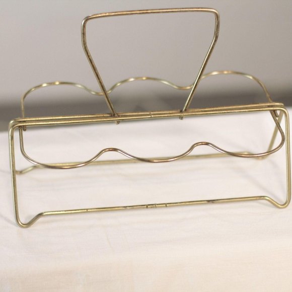 Vtg MCM Pokee Drinking Glass Set Tumbler Holder - Picture 8 of 10